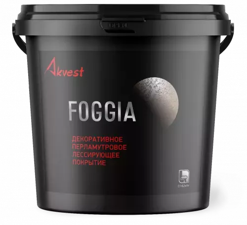 Foggia (Фоджа) - декоративное покрытие перламутровое лессирующее Akvest