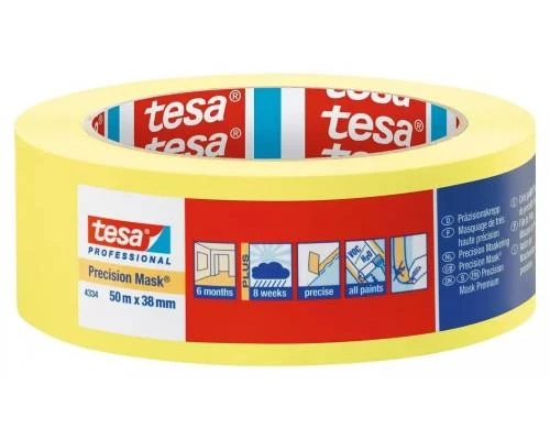 Tesa 4334 Professional Малярная лента для чётких границ 38 х 50 м