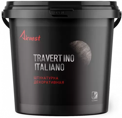 Travertino Italiano (Травертино Итальяно) - декоративная штукатурка на известковой основе с эффектом «карта мира», «травертин», «гротто» Akvest