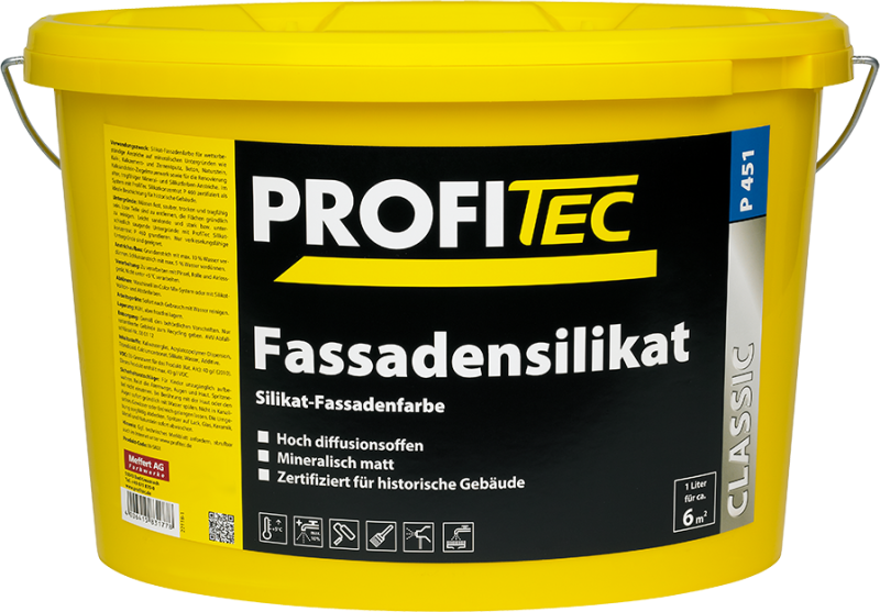 Краска PROFI Tec P451 weiss Fassadensilikat