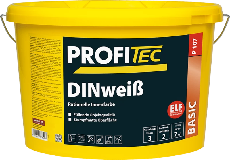 Краска PROFI Tec P107 weiss DINweiß