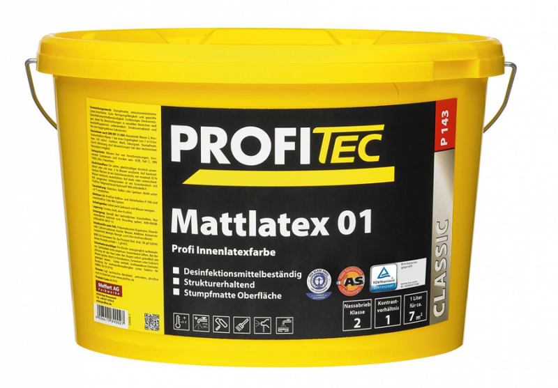 Краска PROFI Tec P143 base 3 Mattlatex 01
