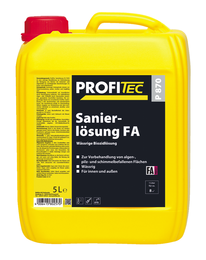 Грунт PROFI Tec P870 Sanierlösung FA farblos, 5 л