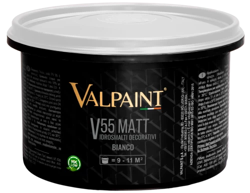 V55 Matt (В55 Матт) — краска интерьерная матовая моющаяся Valpaint