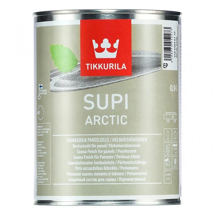 Tikkurila Supi Arctic / Тиккурила Супи Арктик перламутровый защитный состав для бань
