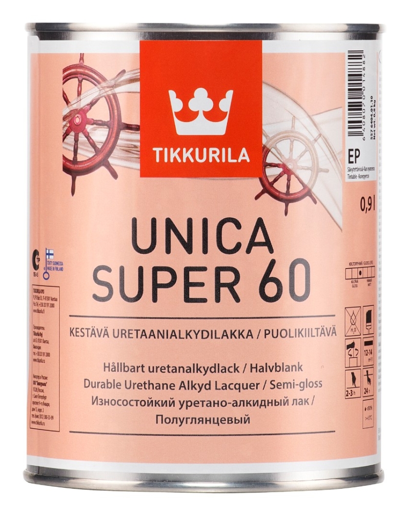Лак универсальный UNICA SUPER 60 п/гл 9 л.