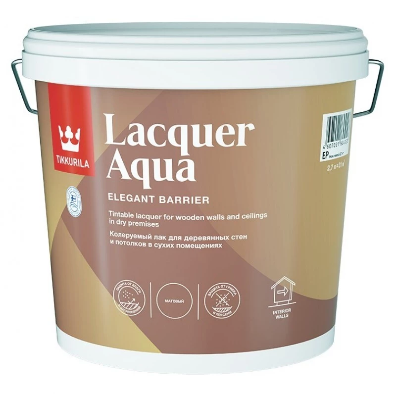 Лак интерьерный LACQUER AQUA п/гл EP