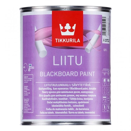 Краска для школьных досок LIITU черная мат 1л