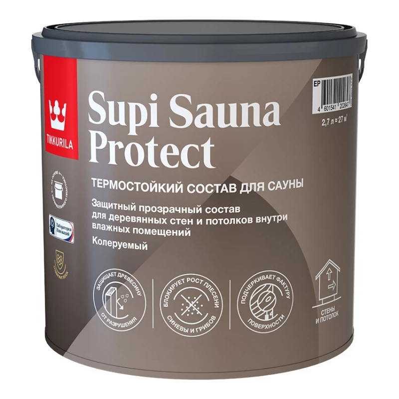 Состав для сауны SUPI SAUNA PROTECT EP п/мат 9 л.