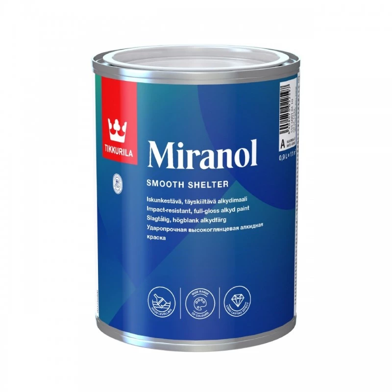 Эмаль тиксотроп. MIRANOL в/гл 0.9 л.